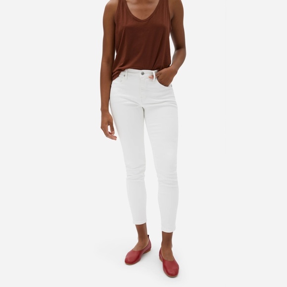 Everlane Denim - ✨NWT✨ EVERLANE The Authentic Stretch Mid Rise Skinny in White Sz 26 Tall